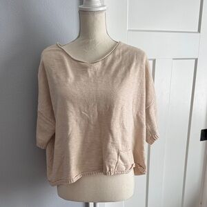 Elegant Cream Women's Crop Top